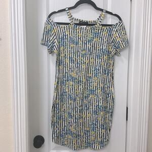 Santory yellow floral dress size M
